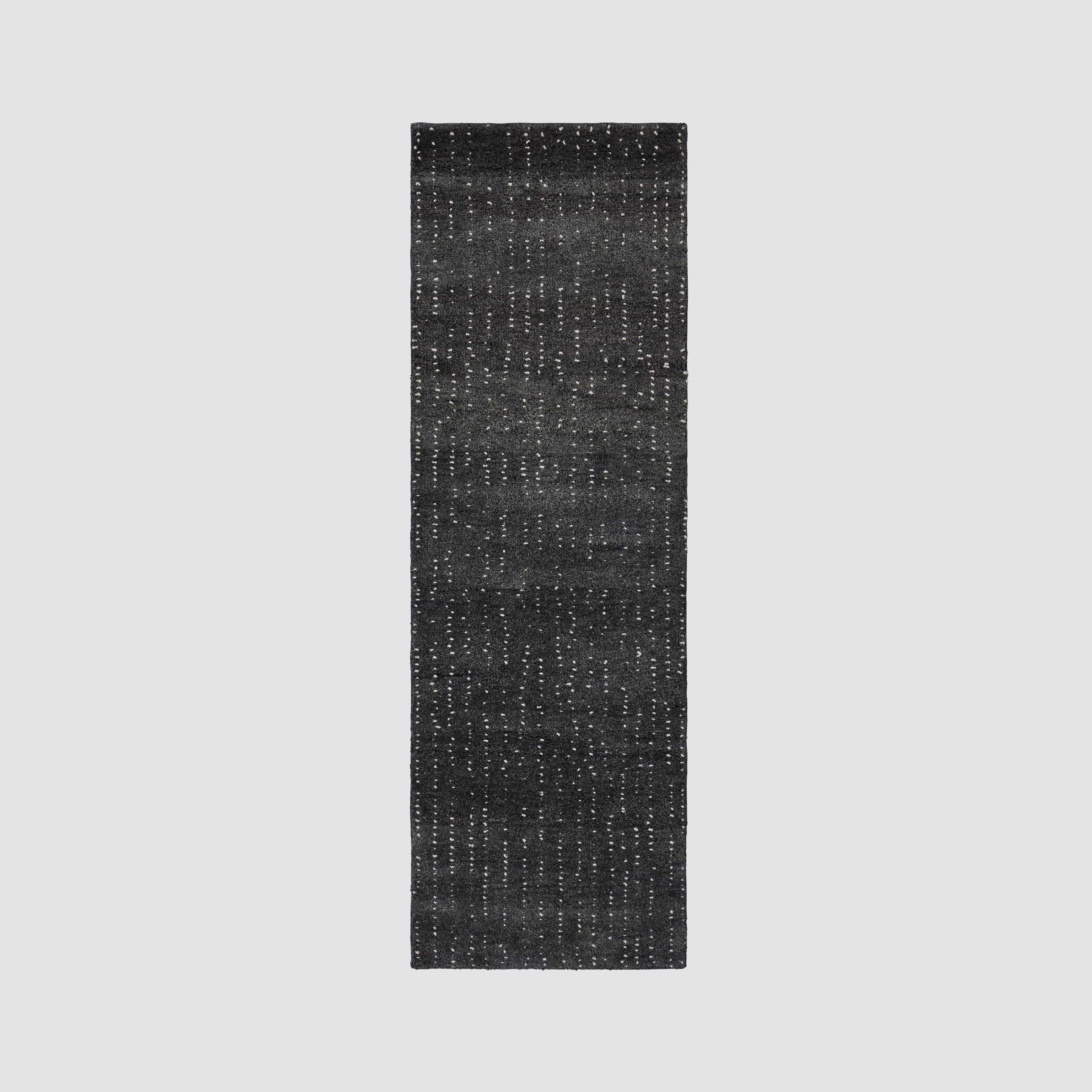 Natural Hand-Knotted Accent Rug in Blue - Image 5