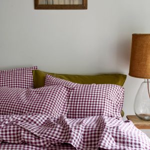 Gingham Linen Blend Pillowcase Pair