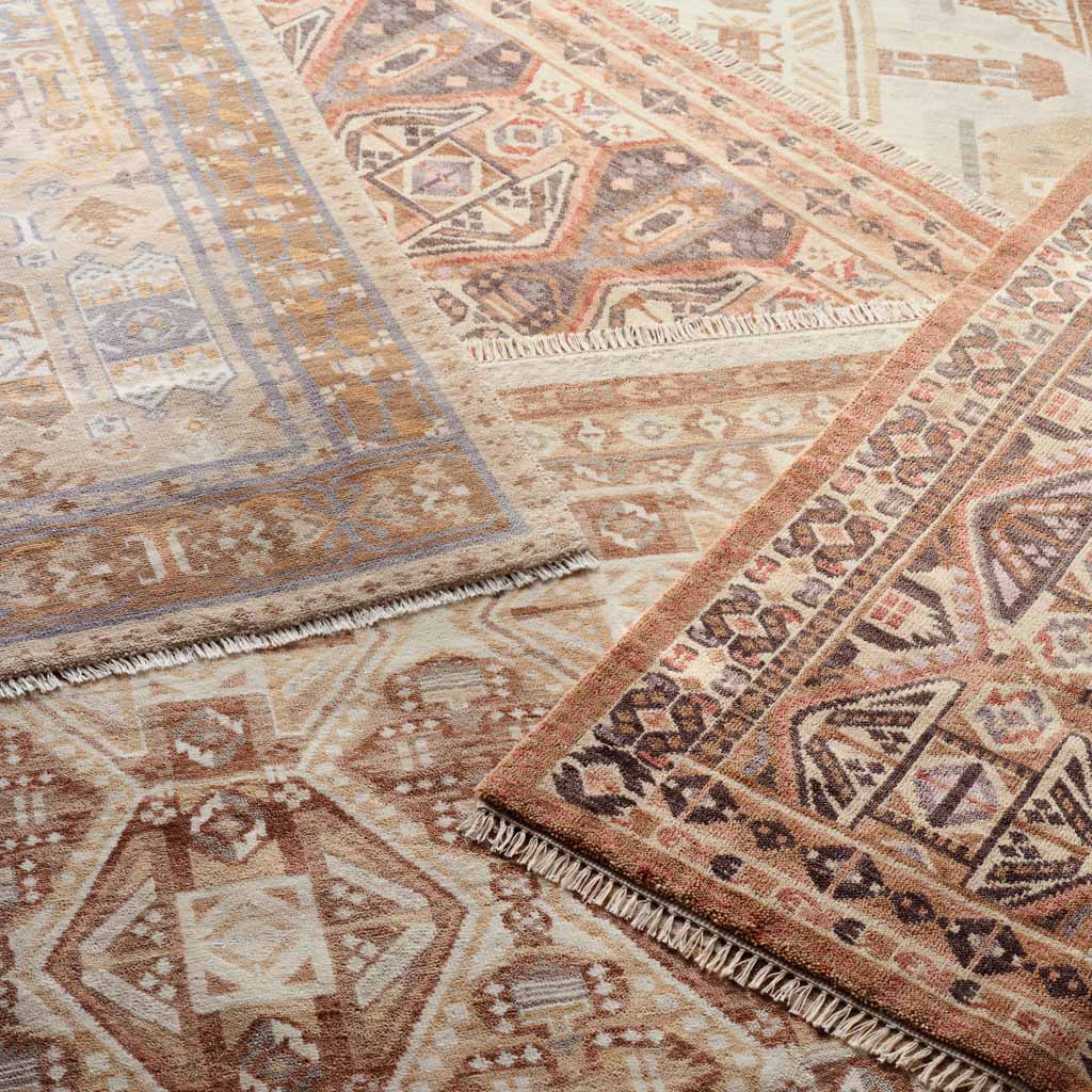 Balanced Hand-Knotted Area Rug in Sand - Image 9