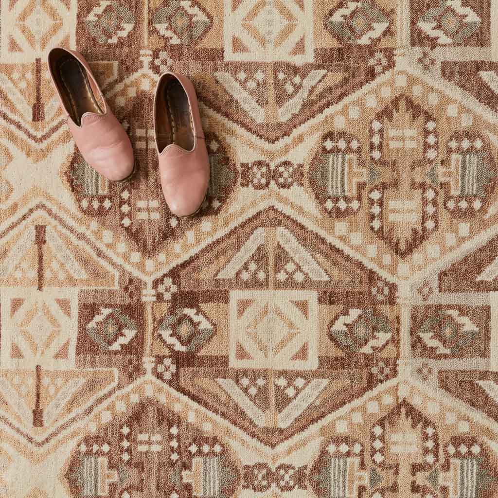 Balanced Hand-Knotted Area Rug in Sand - Image 3