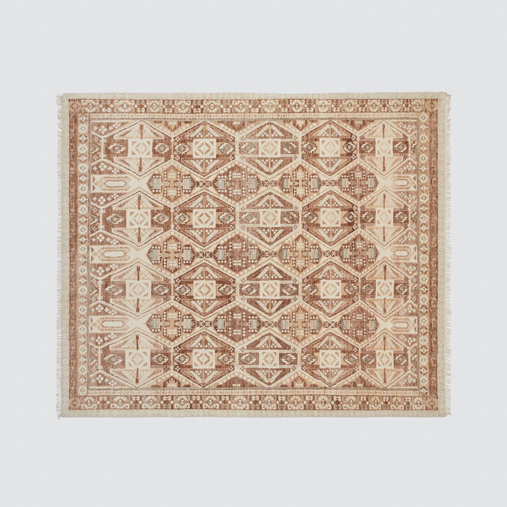 Balanced Hand-Knotted Area Rug in Sand - Image 4