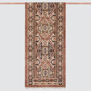 Modern Minimal Hand-Knotted Runner Rug