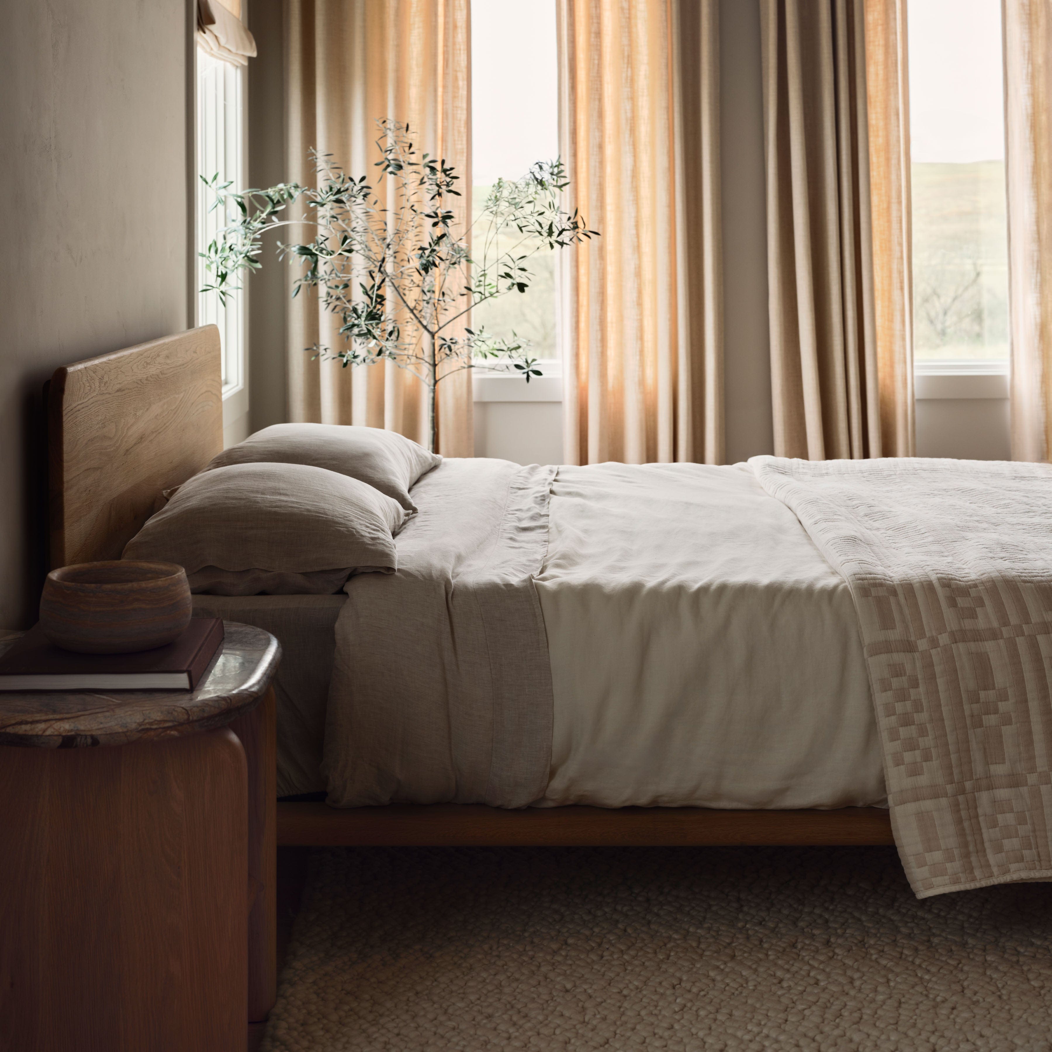 Woven Handwoven Area Rug in Natural - Image 4