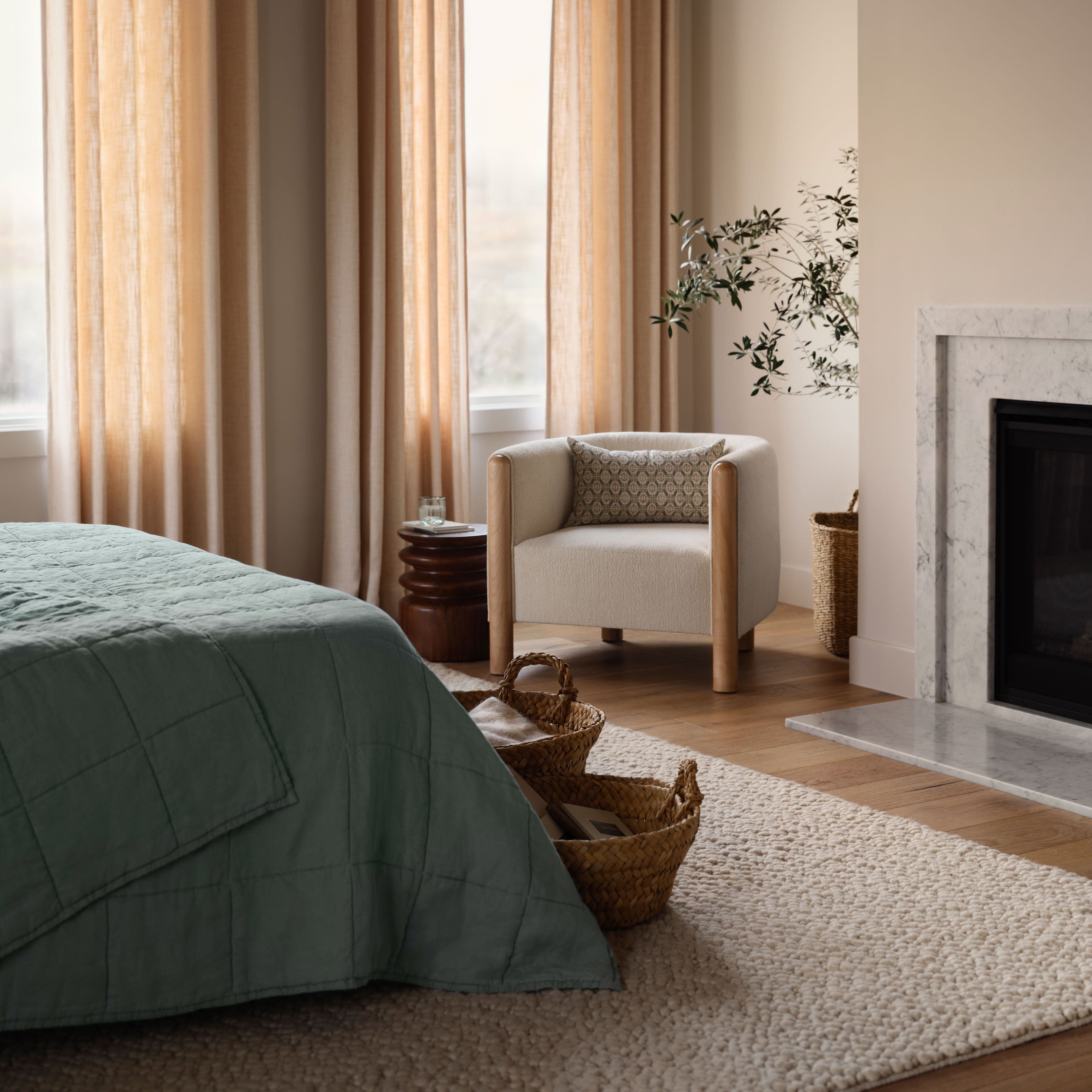 Woven Handwoven Area Rug in Natural - Image 6