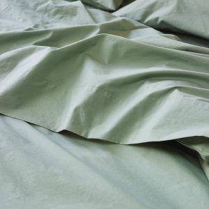 Mellow Green Cotton Flat Sheet Collection