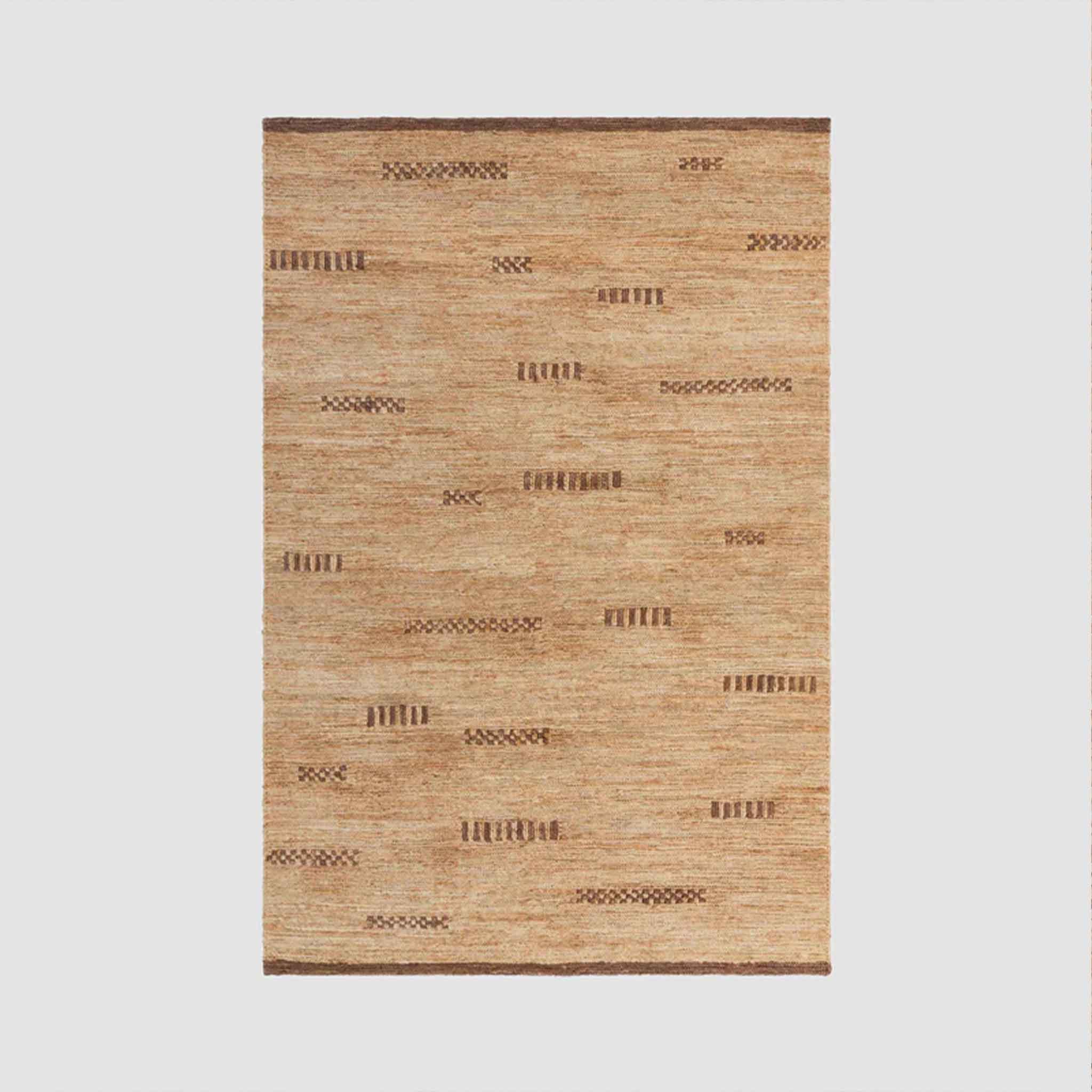 Refined Woven Jute Area Rug in Natural