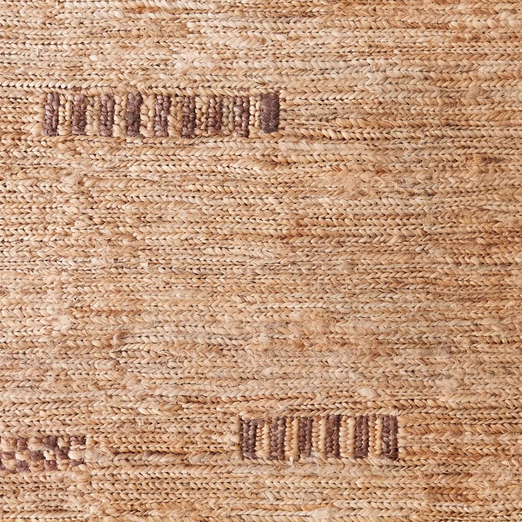 Refined Woven Jute Area Rug in Natural - Image 2