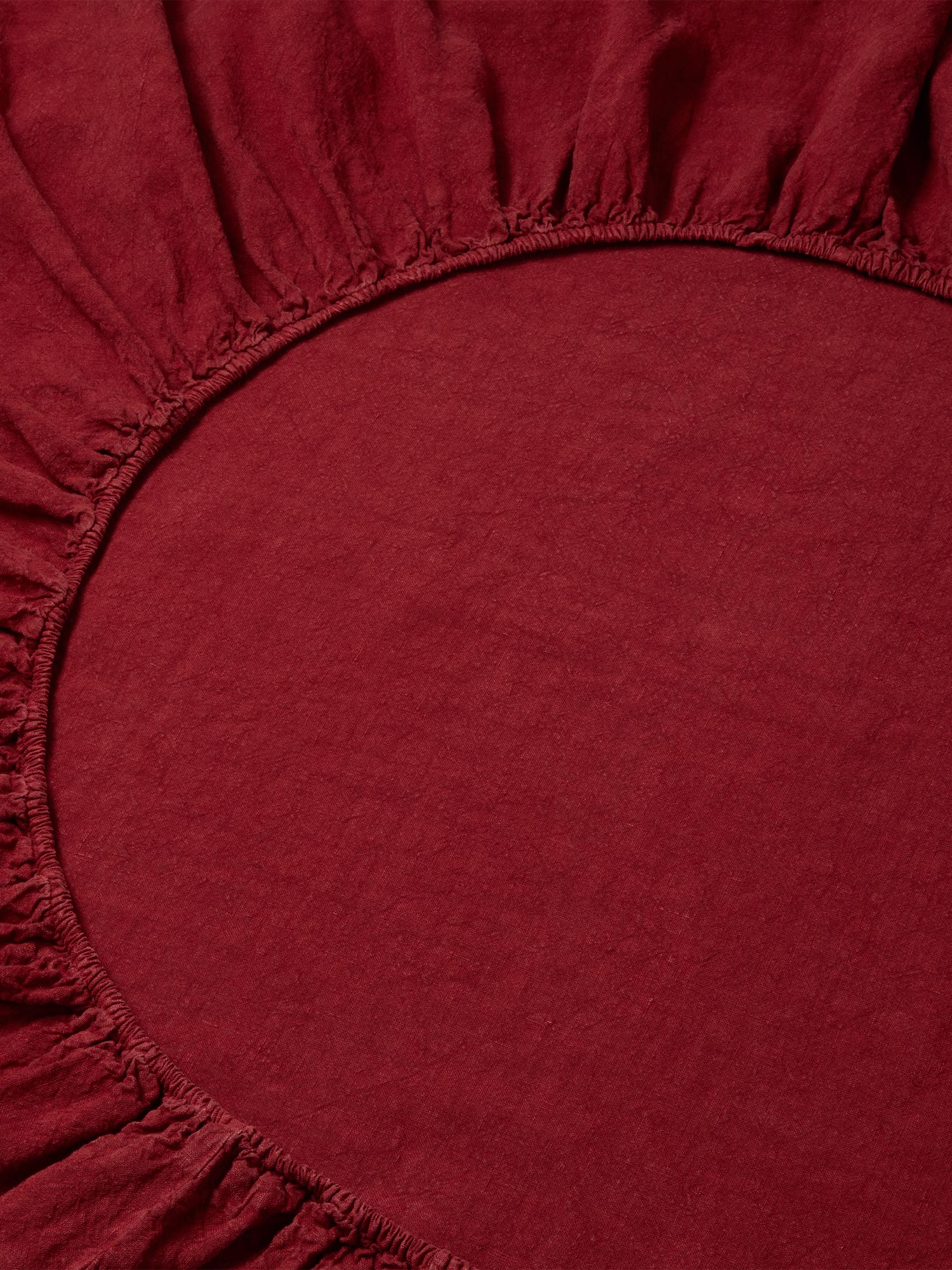 Rhubarb Linen Fitted Sheet Collection - Image 2