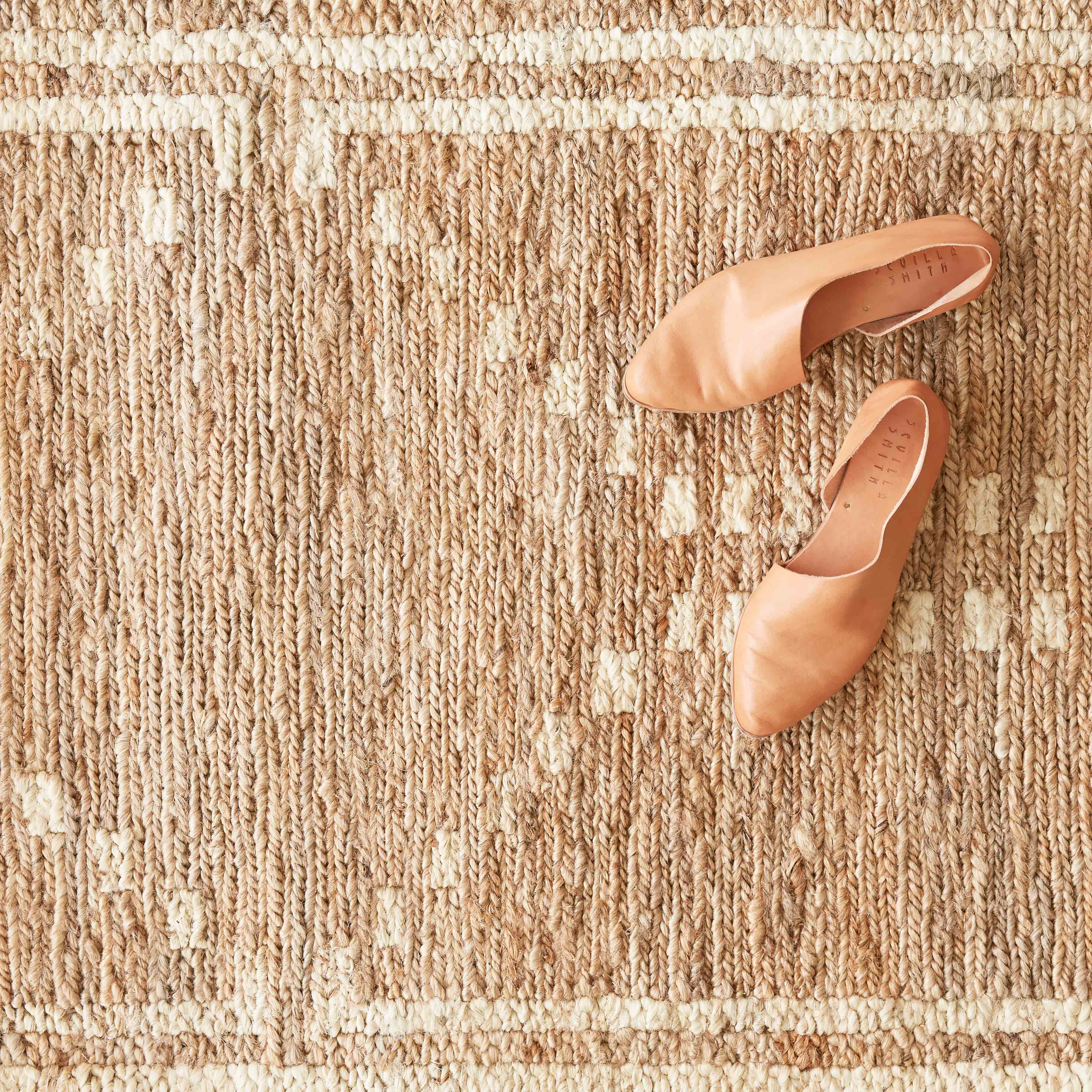 Modern Woven Jute Runner Rug in Natural - Image 2