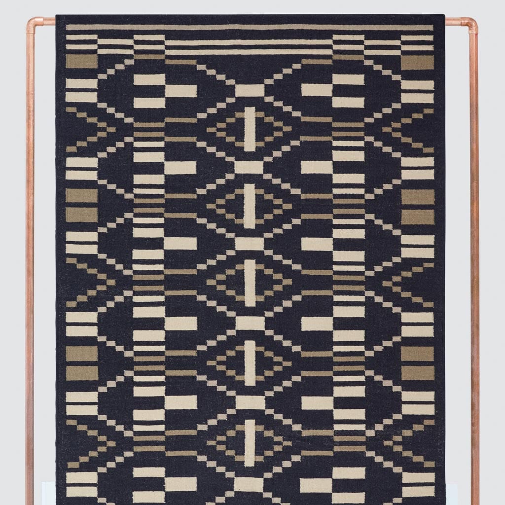 Structured Handwoven Area Rug in Olive - Image 6