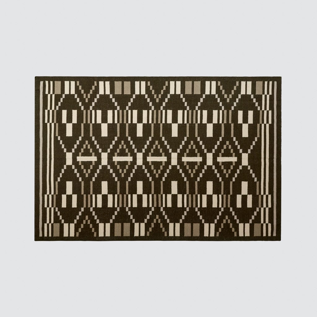 Structured Handwoven Area Rug in Olive - Image 5