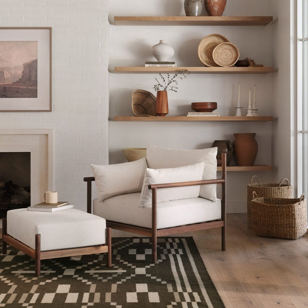 Structured Handwoven Area Rug in Olive - Image 8