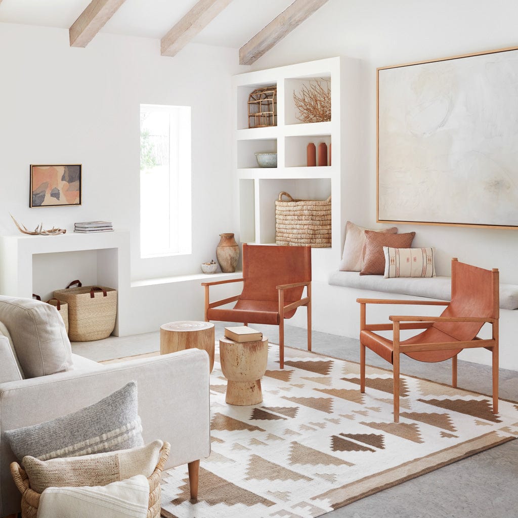 Modern Geometric Handwoven Area Rug - Image 2