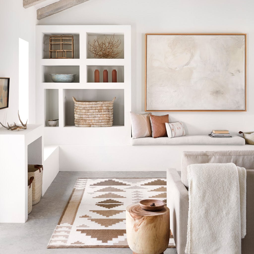 Modern Geometric Handwoven Area Rug - Image 3