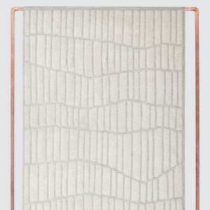Textured Hand-Knotted Wool Area Rug