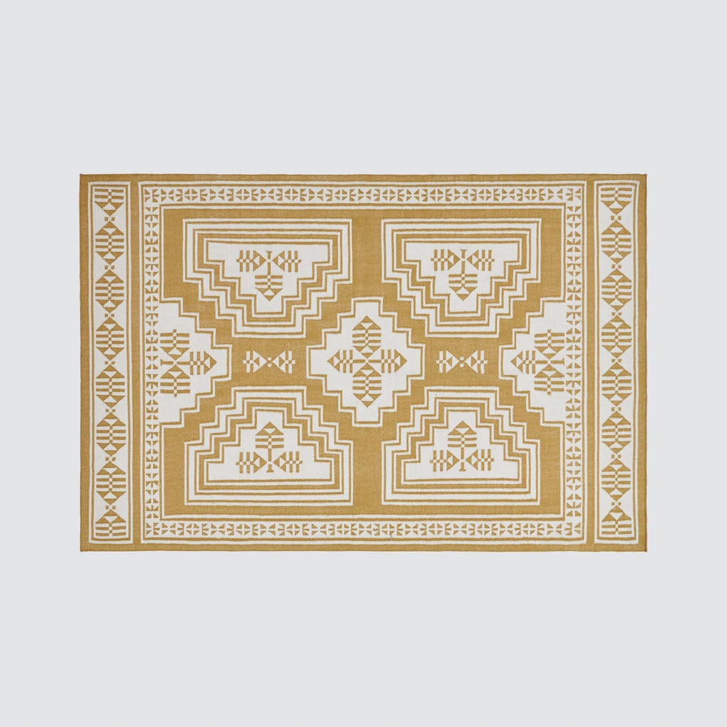 Layered Handwoven Area Rug in Sand - Image 19
