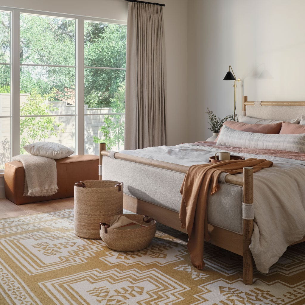 Layered Handwoven Area Rug in Sand - Image 14