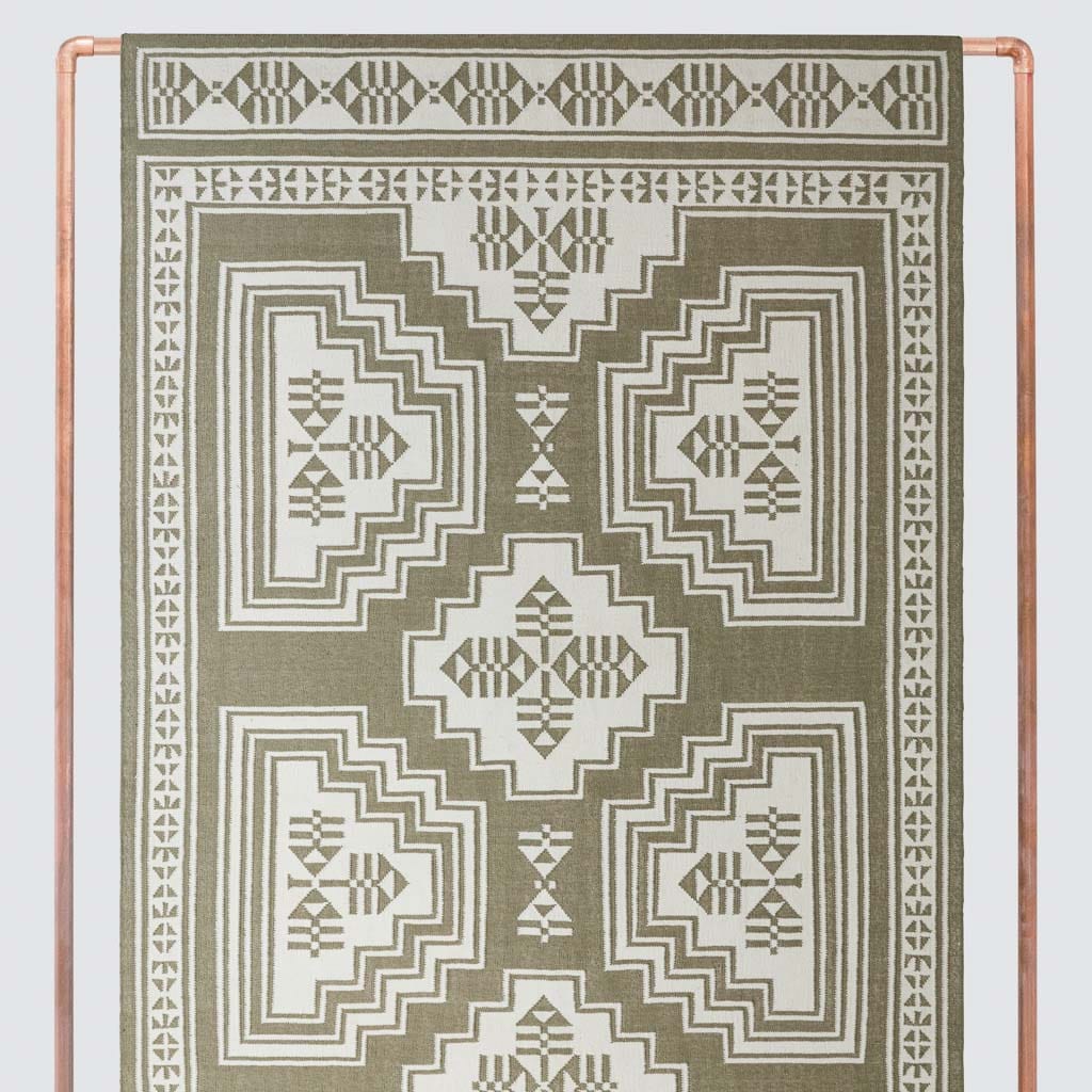 Layered Handwoven Area Rug in Sand - Image 21
