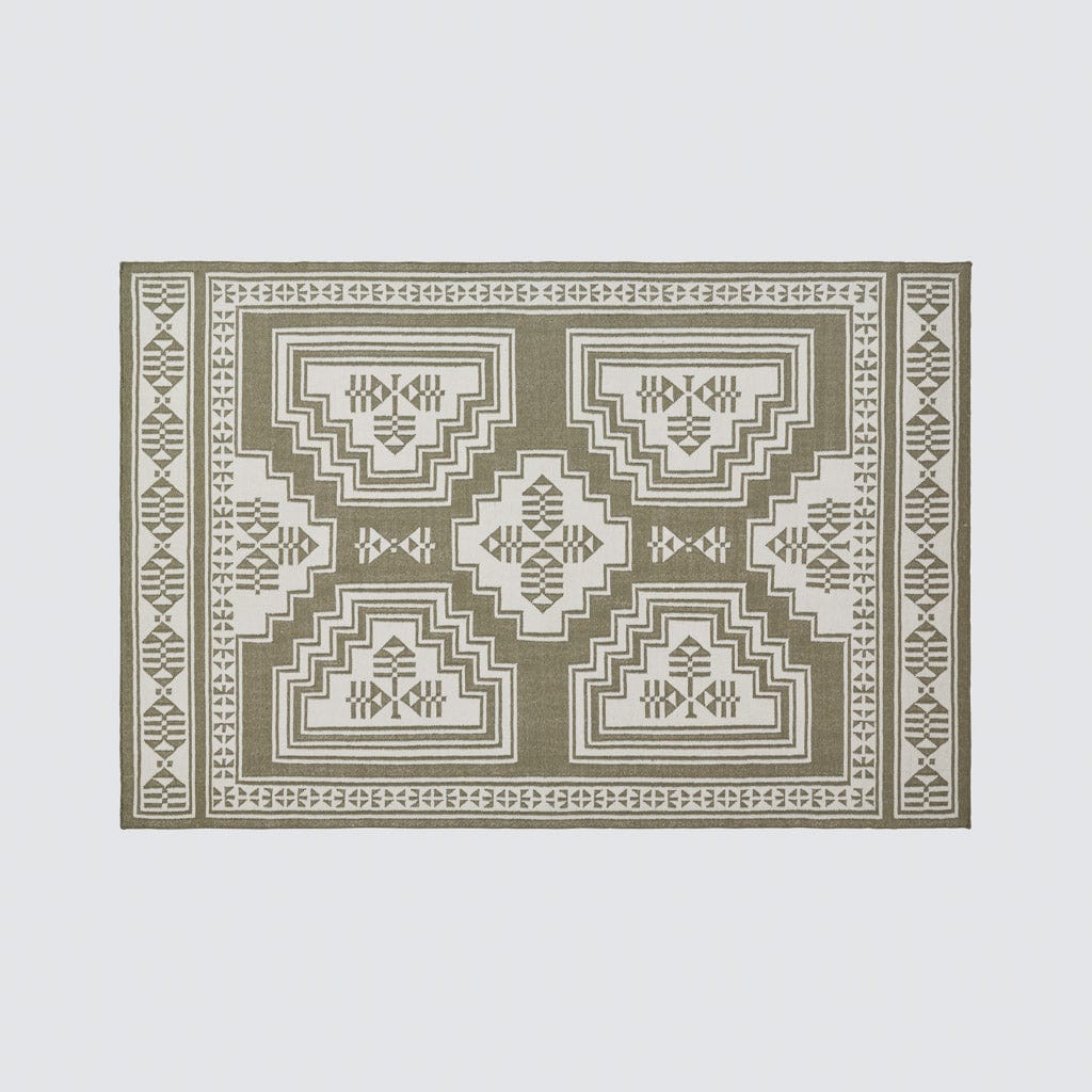 Layered Handwoven Area Rug in Sand - Image 24