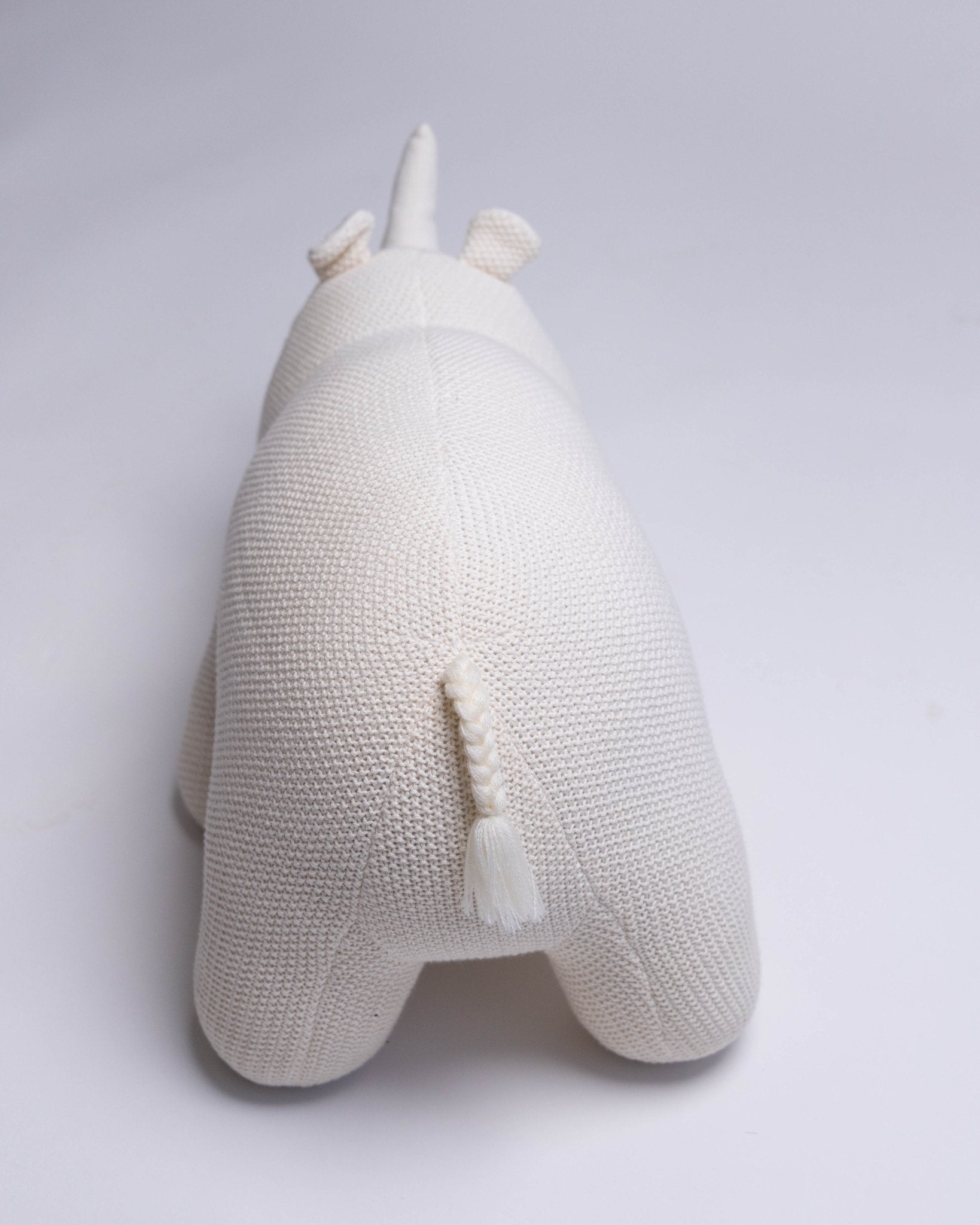 Knitted Organic Cotton Throw Pillow