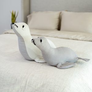 Graphic Organic Cotton Throw Pillow